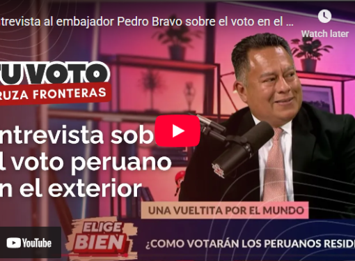 Entrevista al embajador Pedro Bravo sobre el voto en el exterior