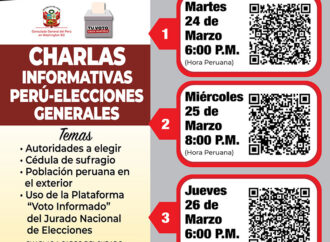 Charlas Informativas Voto Informado – 24, 25 y 26 de Marzo