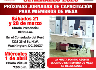 PROXIMAS JORNADAS DE CAPACITACIÓN PARA MIEMBROS DE MESA