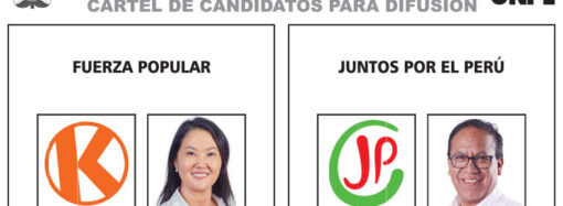 Cartel de Candidatos para Segunda Eleccion Presidencial 2026