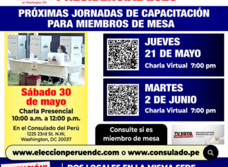 Próximas jornadas de capacitación para miembros de mesa – Segunda Elección Presidencial 2026