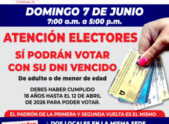 Atención electores: sí podrán votar con su DNI vencido