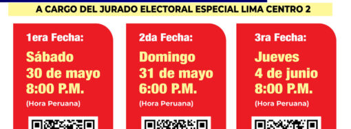 Charlas informativas virtuales sobre la Segunda Elección Presidencial 2026